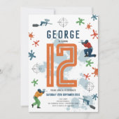 Jongens Moderne Paintball Splatter Party Kinderen Kaart (Voorkant)