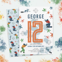 Jongens Moderne Paintball Splatter Party Kinderen 