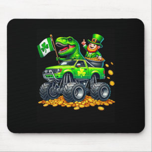 Jongens Monster Truck T-rex Leprechaun St. Patrick Muismat