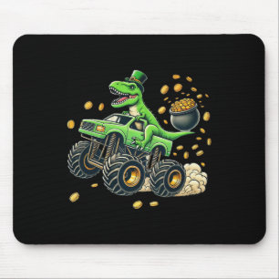 Jongens Monster Truck T-rex St. Patrick's Dag Dino Muismat