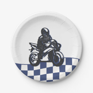 Jongens Motorcross Dirt Bike Verjaardag Papieren Bordje