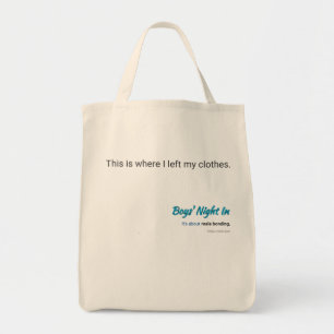 Jongens nacht in canvas tas