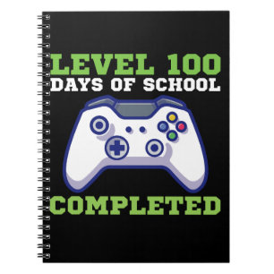 Jongens Niveau 100 Dagen School Voltooid Notitieboek