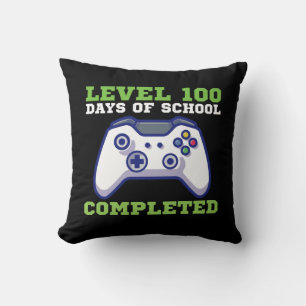Jongens Niveau 100 Dagen School Voltooide Kussen