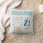 Jongen's Nursery Room Baby Stat Arrow Pattern Kussen (Deken)