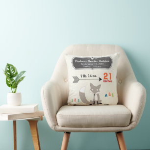 Jongen's Nursery Room Baby Stat Fox Arrow Pattern Kussen