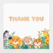 Jongens Oerwoud Bedankt Labels (Design 2)