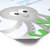 Jongens onder het Zee First Birthday Milestone Pos Foto Afdruk (Hoek)