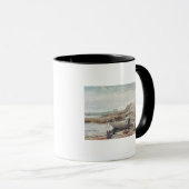 Jongens op de strand mok (Voorkant rechts)