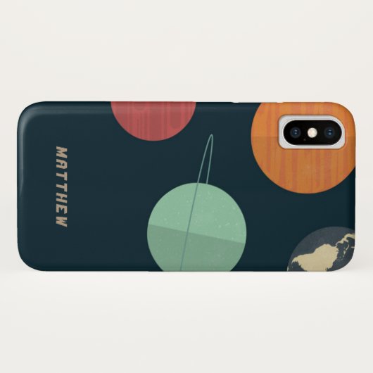 Jongens Outer Space Planet Telefoon Case-Mate iPhone Case (Achterkant (horizontaal))