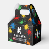 Jongens Paintball Verjaardag Black Favoriet Box Bedankdoosjes (Achterkant)