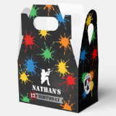 Jongens Paintball Verjaardag Black Favoriet Box Bedankdoosjes (Geopend)