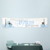 Jongens Paris Baby shower Banner (Beurs)
