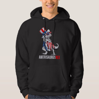 jongens Rex dinosaur Amerisaurus 4 juli voor manne Hoodie