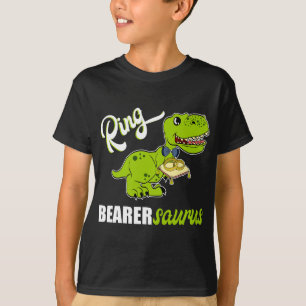 Jongens Ring Bearer Dinosaurus Rex Bruiloft Cadeau T-shirt