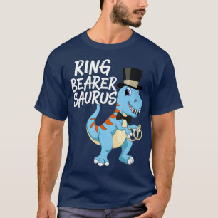 Jongens Ring Bearer Dinosaurus Rex Bruiloft Cadeau T-shirt