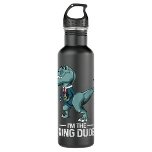 Jongens Ring Bearer T-Rex Dinosaur Wedding Party G Waterfles