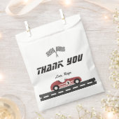 Jongens  Rode Race Auto Verjaardagsfeest Bedankzakje (Geknipt)