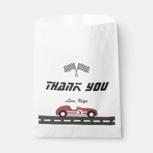 Jongens Rode Race Auto Verjaardagsfeest Bedankzakje