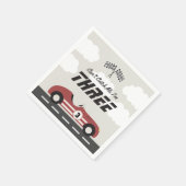 Jongens Rode Race Auto Verjaardagsfeest Servet (Hoek)