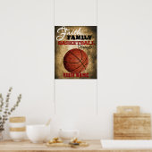 Jongens Room Decor Basketball Persoonlijk Poster (Keuken)