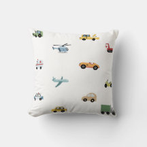 Jongens Schattig Transport Auto Patroon Monogram N