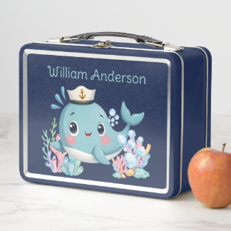 Jongens Schattige Blauwe Walvis Kinderen School