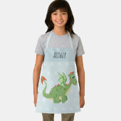Jongens Schattige en Magisch Groene Draak Kinder Schort (Insitu)