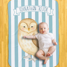 Jongens Schattige Modern Woodland Baby Deken