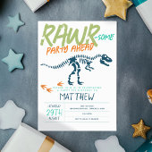 Jongens Schattige Moderne Dinosaurus Fossiel Kinde Kaart