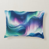 Jongens Schattige Monogram, Noorderlicht Galaxy, K Accent Kussen (Achterkant)