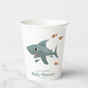 Jongens Schattige Ocean Zee Shark Baby shower Papieren Bekers