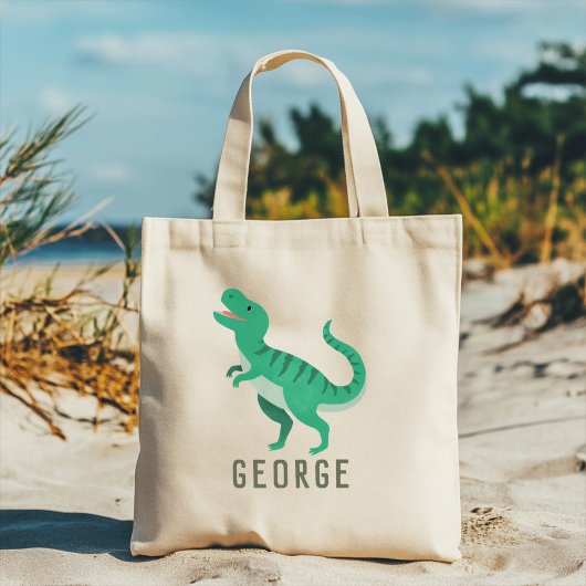 Jongens Schattige Oerwoud T-Rex Dinosaurus Kindere Tote Bag