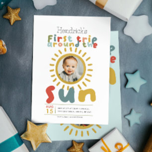 Jongens Schattigee foto eerste reis rond de verjaa Kaart