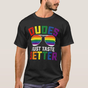 Jongens Smaken Simpelweg Beter Grappig Gay LGBT Pr T-shirt