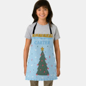 Jongens speciaal voor Kerstmis, keuken, pron Schort (Insitu)