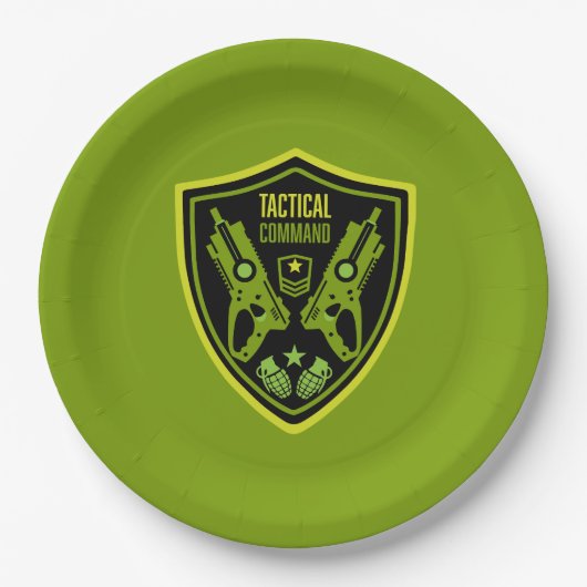 Jongens Speelgoed Dart Pistool Battle Papieren Bordje (Voorkant)