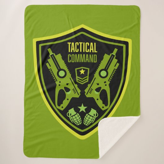 Jongens Speelgoed Dart Pistool Battle Sherpa Deken (Voorkant)