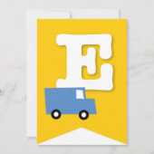 Jongens Speelgoed Kind Verjaardagsfeestje DIY Bunt Kaart (Voorkant)