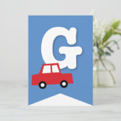 Jongens Speelgoed Kind Verjaardagsfeestje DIY Bunt Kaart (Staand voorkant)