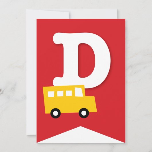 Jongens Speelgoed Kind Verjaardagsfeestje DIY Bunt Kaart (Voorkant)