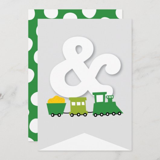 Jongens Speelgoed Kind Verjaardagsfeestje DIY Bunt Kaart (Voorkant / Achterkant)