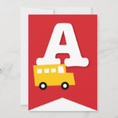 Jongens Speelgoed Kind Verjaardagsfeestje DIY Bunt Kaart (Voorkant)