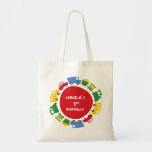 Jongens Speelgoed Kleurrijk Plezier Vervoer Verjaa Tote Bag