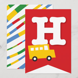 Jongens Speelgoed Vervoer Gelukkig Verjaardagsfees Kaart