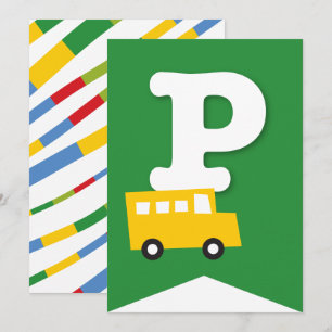 Jongens Speelgoed Vervoer Gelukkig Verjaardagsfees Kaart