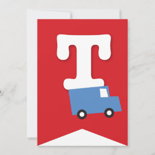 Jongens Speelgoed Vervoer Gelukkig Verjaardagsfees Kaart