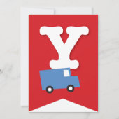 Jongens Speelgoed Vervoer Gelukkig Verjaardagsfees Kaart (Voorkant)