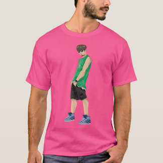 Jongens spelen basketbalteam t-shirt