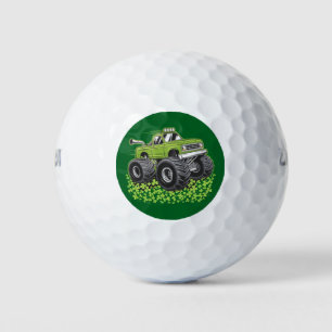Jongens St Patricks Dag Peuter Lucky Monster Truck Golfballen